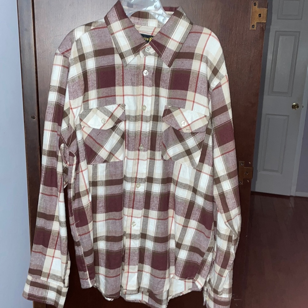 Youth Flannel NWT Dress Shirt Elevated Flannel 10/12  designer boutique
